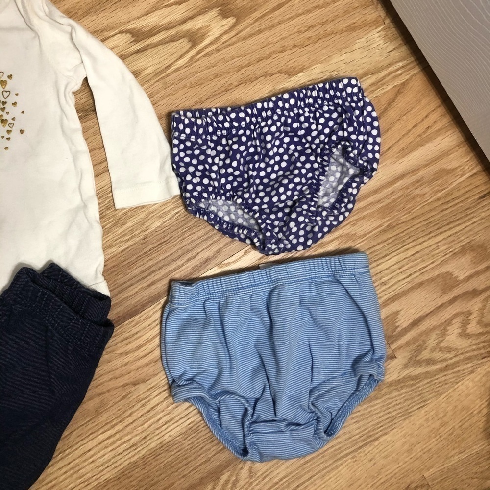 6 Month Girl Clothing Bundle 2 Outfits Carters Long Sleeve Baby - Picture 4 of 10